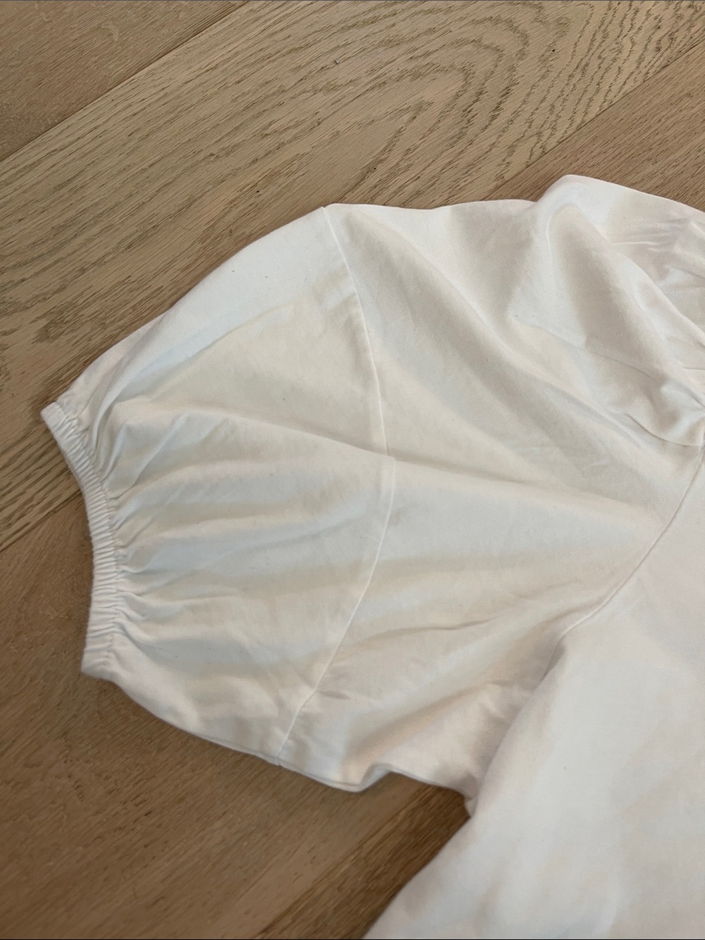 Madewell White Puff-Sleeve Cotton Tee Womens Size Small - Picture 3 of 4